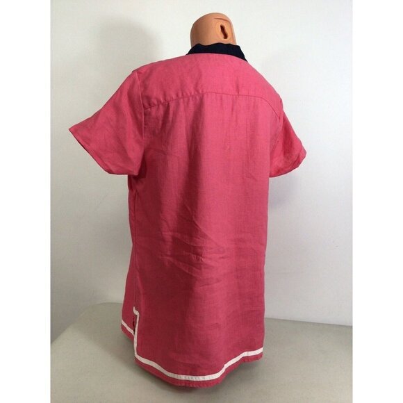 Talbots Linen Shirt Tunic Womens Large - Picture 5 of 8